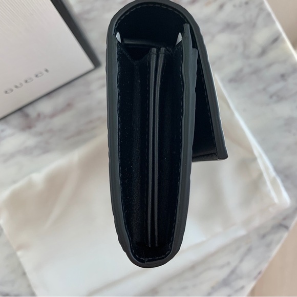 [🌟PRICE FIRM] GUCCI Cat Crystal Guccissima Monogram Logo Embossed Leather Wallet - Picture 13 of 16